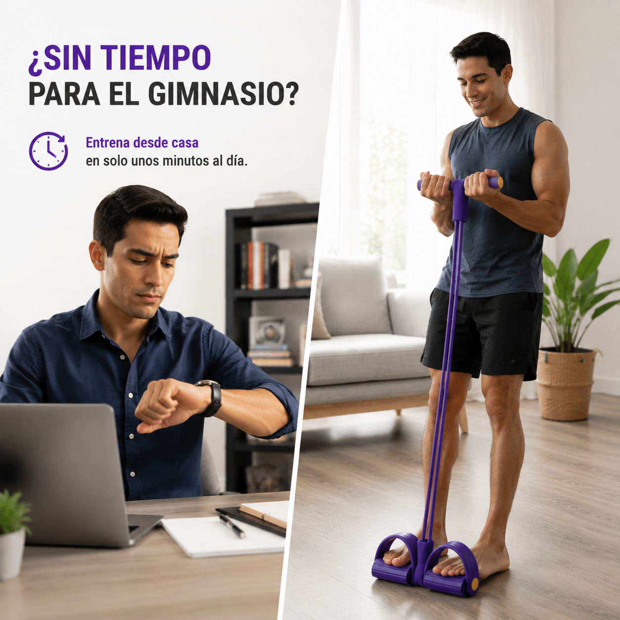 Banda Elástica de Entrenamiento – Resistencia para Ejercicio en Casa