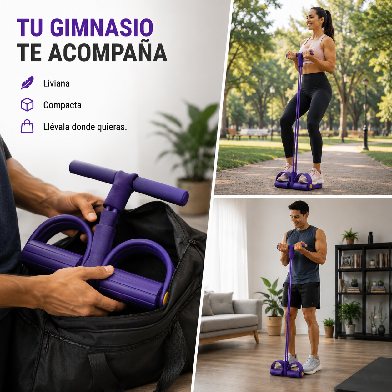 Banda Elástica de Entrenamiento – Resistencia para Ejercicio en Casa