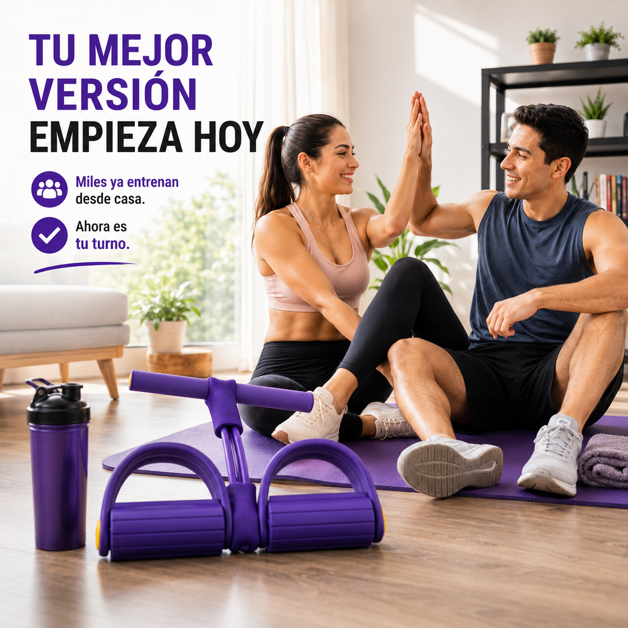 Banda Elástica de Entrenamiento – Resistencia para Ejercicio en Casa