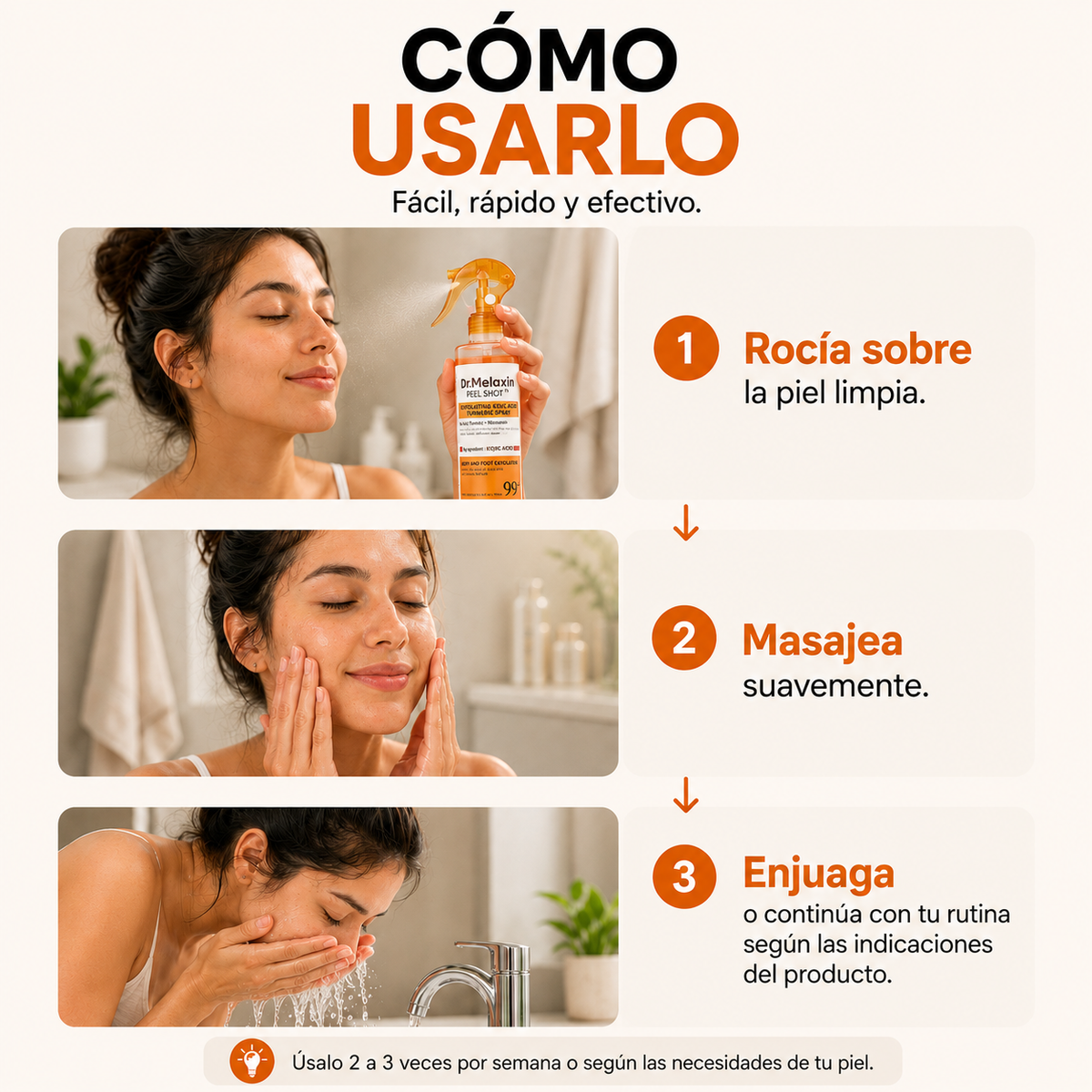Dr. Melaxin Peel Shot P5 – Spray Exfoliante con Ácido Kójico y Cúrcuma | 200ml